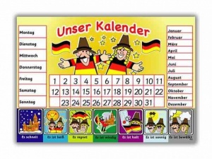 Calendrier langue allemande